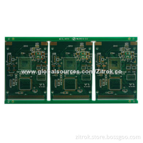 Double-sided PCB with Minimum Hole Size 0.5 mm, Used for Medical